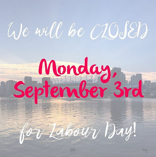 Office CLOSED: Labour Day!