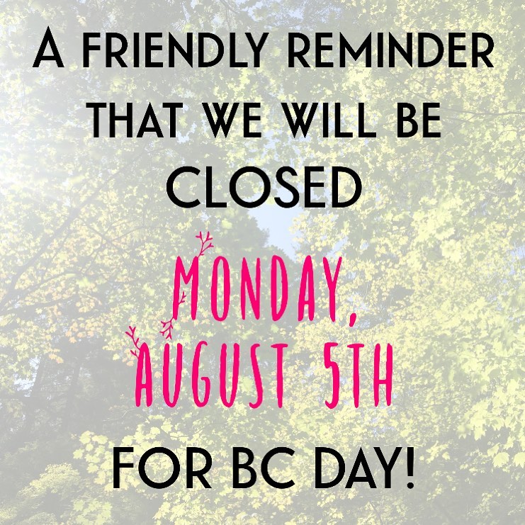 BC Day – OFFICE CLOSED