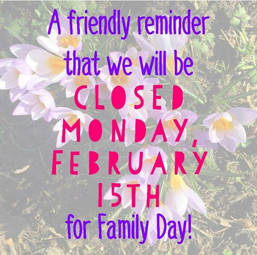 Family Day: Office CLOSED