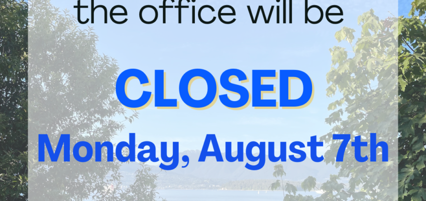 B.C. Day – Office Closed